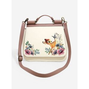 Loungefly Disney Bambi Embroidered Detailing with Beading Crossbody Bag NWT